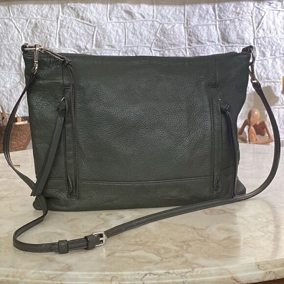 Sanctuary Green Leather Shoulder Bag - Picture 4 of 16